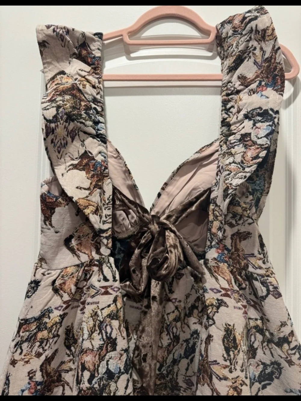 Buckaroo Velvet Ribbon Mini Dress - Picture 3 of 7